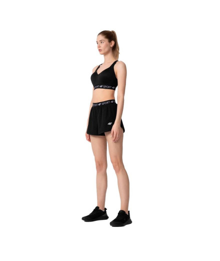 Short de running 4F Quick-Drying Femmes Noir