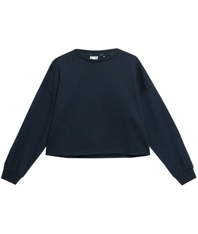 Sweat de yoga 4F Bleu marine Femme