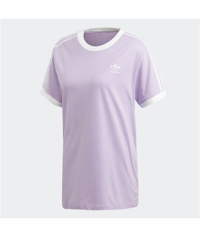 T-shirt adidas 3 bandes lilas Femme