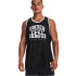 T-shirt by Basket-ball Under Amour Baseline Reversible Jsy Blk Homme