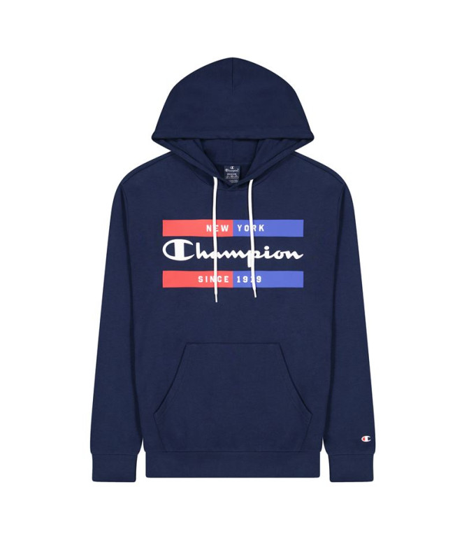 Sweat Champion Sweat à capuche New York Blue Homme