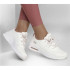 Chaussures Skechers Squad Air-Sweet Enco Femme Off White Engineered Knit