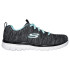 Chaussures Skechers Graceful-Twisted For Femme Noir et argent Turquoise
