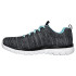 Chaussures Skechers Graceful-Twisted For Femme Noir et argent Turquoise