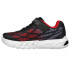 Chaussures Skechers Flex-Glow Elite-Vorl Enfant Synthétique noir / Garniture rouge et bleue
