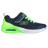 Chaussures Skechers Microspec Max - Gorv Enfant Navy Textile / Lime Trim