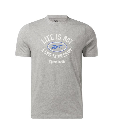 T-shirt Reebok Homme GS Non Spectator Sport SS Gris