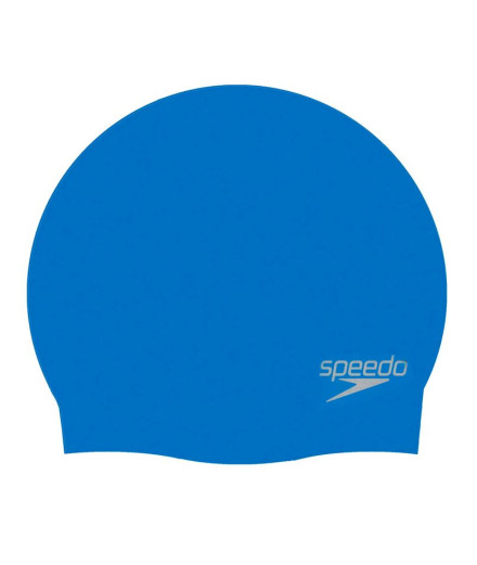 Bonnet de bain Speedo Silicone moulé uni bleu