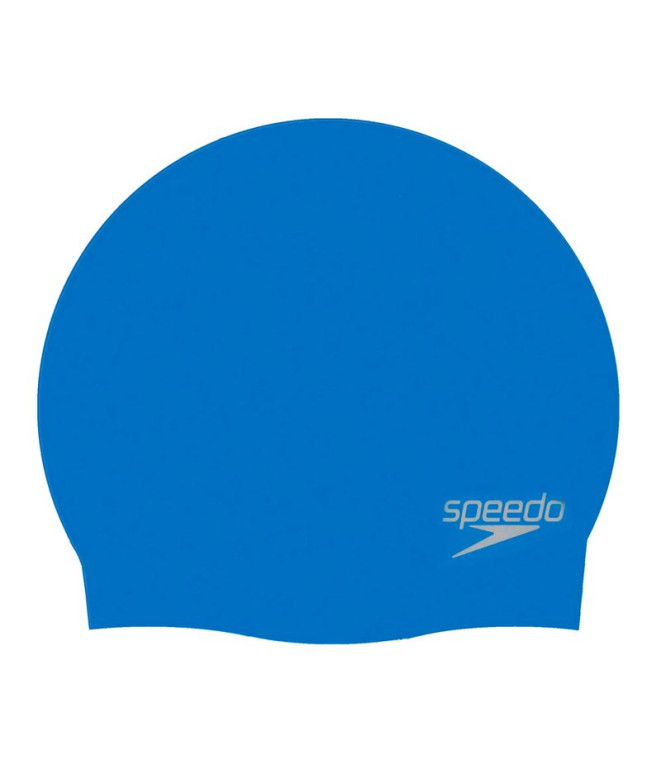 Bonnet de bain Speedo Silicone moulé uni bleu