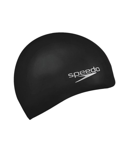 Bonnet de bain Speedo Silicone moulé uni Noir