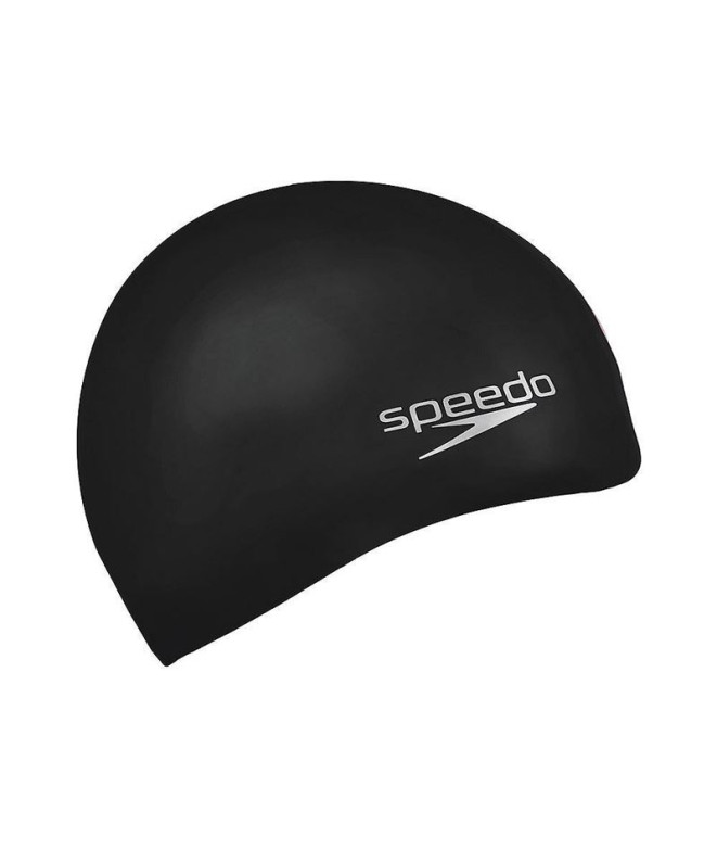 Bonnet de bain Speedo Silicone moulé uni Noir
