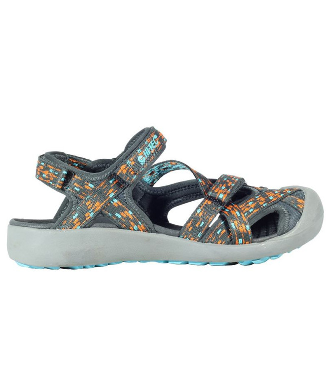 Mountain Sandals Hi-Tec Munda Charcoal-Red...