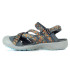 Mountain Sandals Hi-Tec Munda Charcoal-Red Orange-Blue Curaçao Sandales de montagne pour femmes
