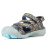 Mountain Sandals Hi-Tec Munda Charcoal-Red Orange-Blue Curaçao Sandales de montagne pour femmes