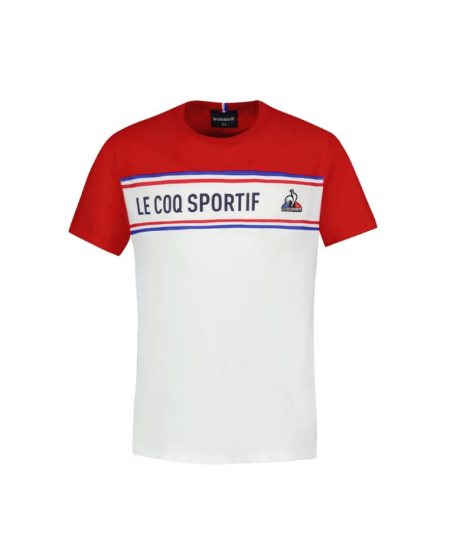 T-shirt Le Coq Sportif N°2 Tricolore Blanc...