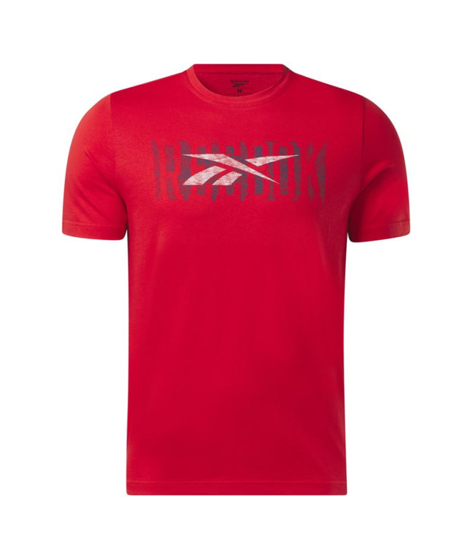 T-shirt Reebok Homme Série graphique Rouge