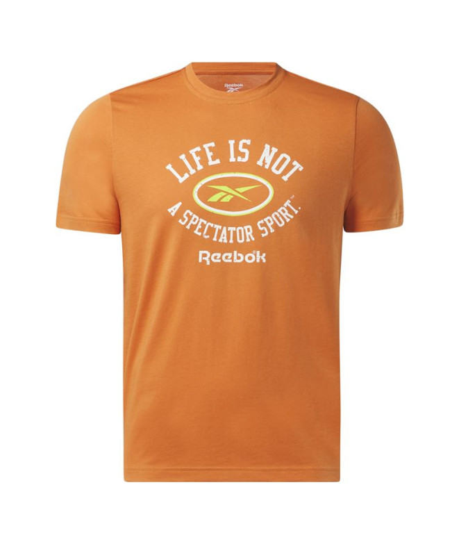 T-shirt Reebok Homme Série graphique Orange