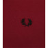 Polo Fred Perry Twin Tipped vin rouge Hommes