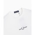 Fred Perry T-shirt brodé blanc Homme