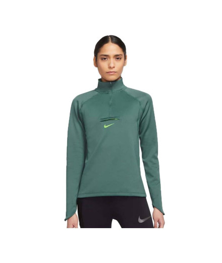 Sweat running Nike en Dri-FIT Element green femme