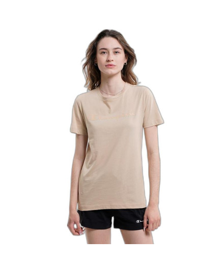 T-shirt Champion Crewneck Femmes Beige