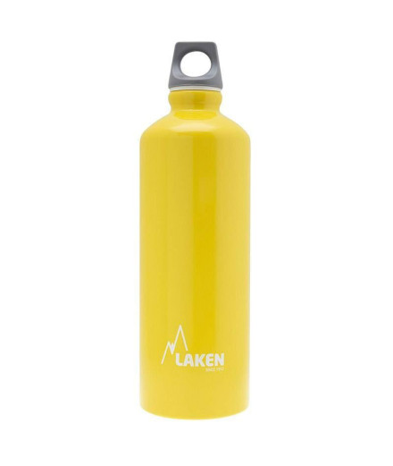 Bouteillebouchon Aluminium Futura 0,75 L.- gris -Jaune Bot.