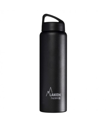 Bouteille thermique en acier inoxydable 18/8 - 1L - Noir