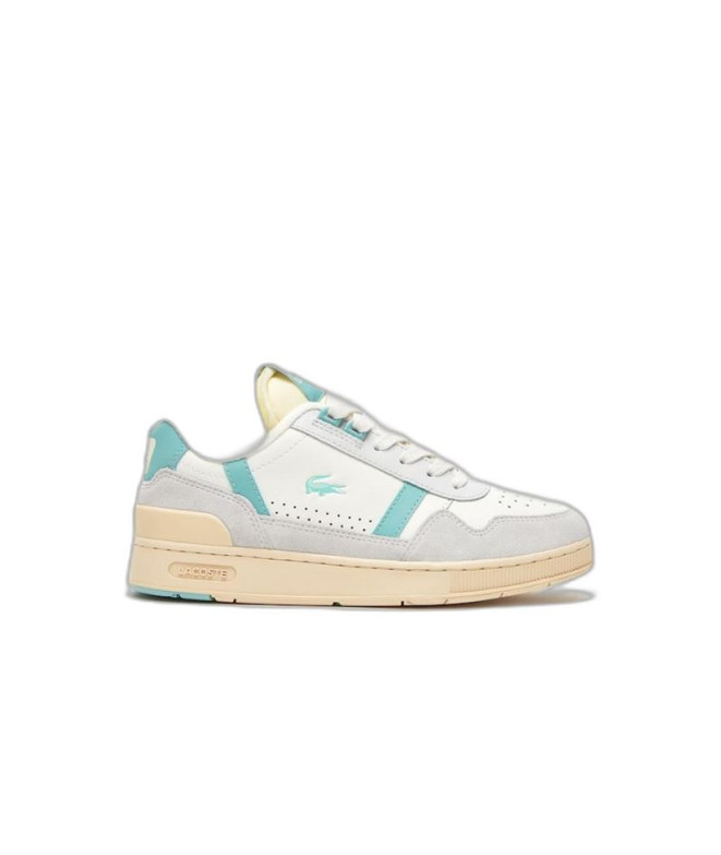 Chaussures Lacoste T-Clip Leather Colour Pop...
