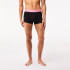 Slip Lacoste 3PK Ceinture contrastée Noir Homme