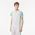 Polo Lacoste Sport Zippered Contrast Placket Tennis White Men's