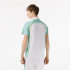 Polo Lacoste Sport Zippered Contrast Placket Tennis White Men's