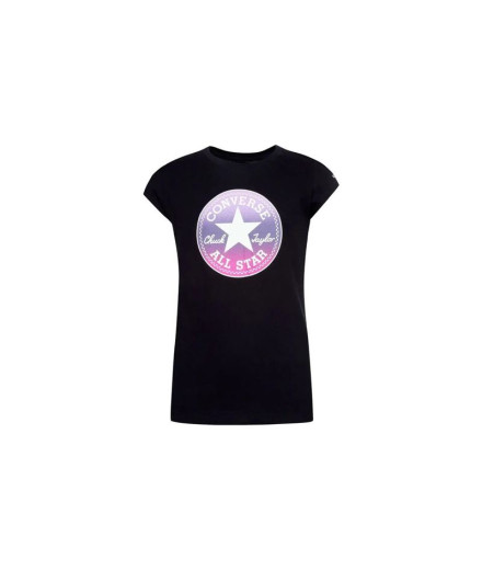 T-shirt Converse Chuck Patch GFX T-Shirt noir pour fille