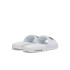 Tongs Lacoste Croco Dualiste Synthetic Logo Strap Women's White