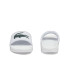 Tongs Lacoste Croco Dualiste Synthetic Logo Strap Women's White