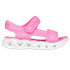Chaussures Skechers Sandales Heart Lights Fille Rose Mesh/Multi Trim