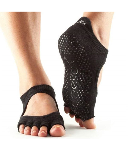 Chaussettes de yoga sans orteils Atipick Noir