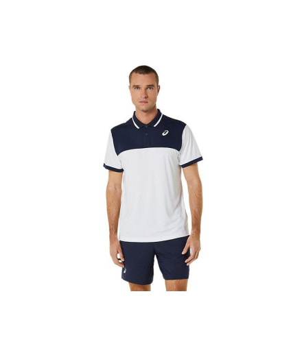 Polo par Tennis ASICS Court Homme Blanc