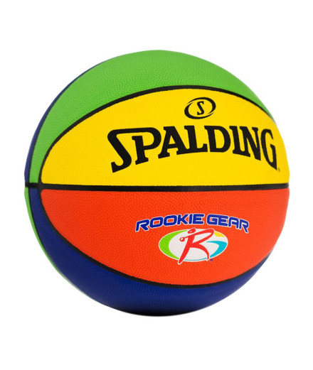 Basketball Spalding Rookie Gear Multi Color Sz4 Rubber...