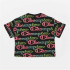 T-shirt Champion Crewneck Croptop Femmes Noir