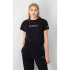 T-shirt Champion Crewneck Croptop Femmes Noir