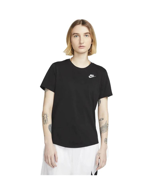 T-shirt Nike Femme Sportswear Club Essentials Noir