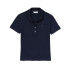 Polo Lacoste Coupe slim en coton piqué extensible Bleu Femme