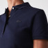 Polo Lacoste Coupe slim en coton piqué extensible Bleu Femme