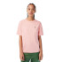 T-shirt Lacoste Col ras du cou en coton de qualité supérieure rose Femme