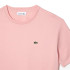 T-shirt Lacoste Col ras du cou en coton de qualité supérieure rose Femme