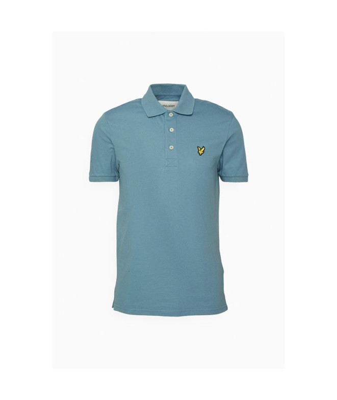 Polo Hommes Lyle & Scott V1-Plain Bleu