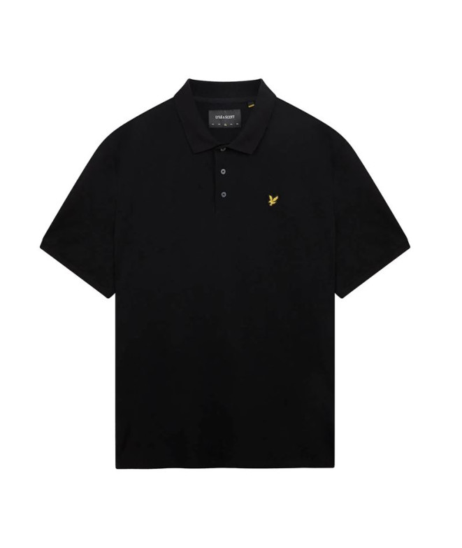 Polo Hommes Lyle & Scott V1-Plain Noir