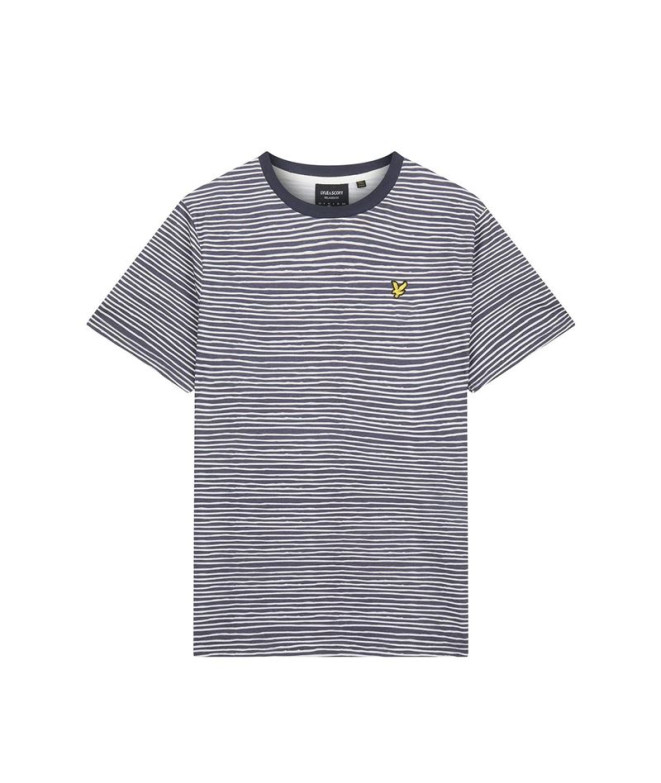 Lyle & Scott V1-Breton Stripe Men's T-Shirt Blue