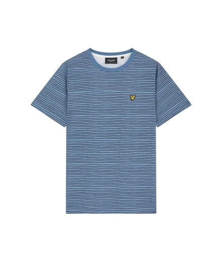 Lyle & Scott V1-Breton Stripe Men's T-Shirt Blue