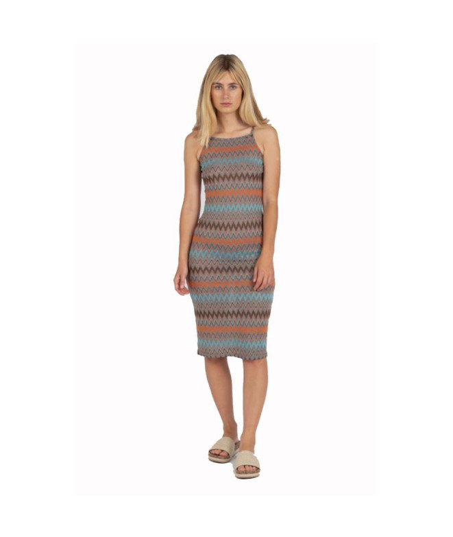 Robe Décontracté pour Femme Multicolore